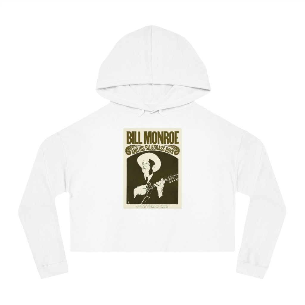 Bill Monroe - Women's Cropped Hooded Sweatshirt