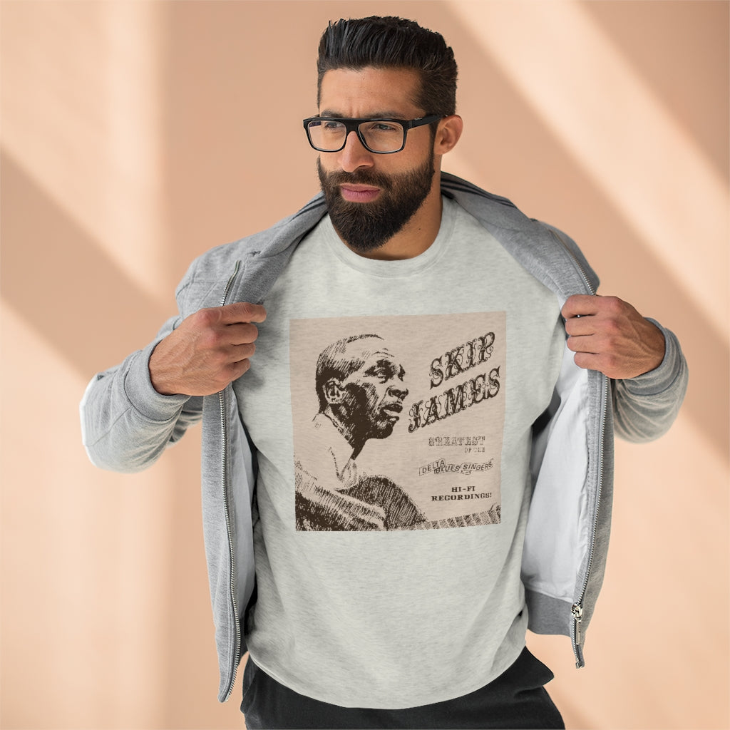 Skip James - Unisex Premium Crewneck Sweatshirt