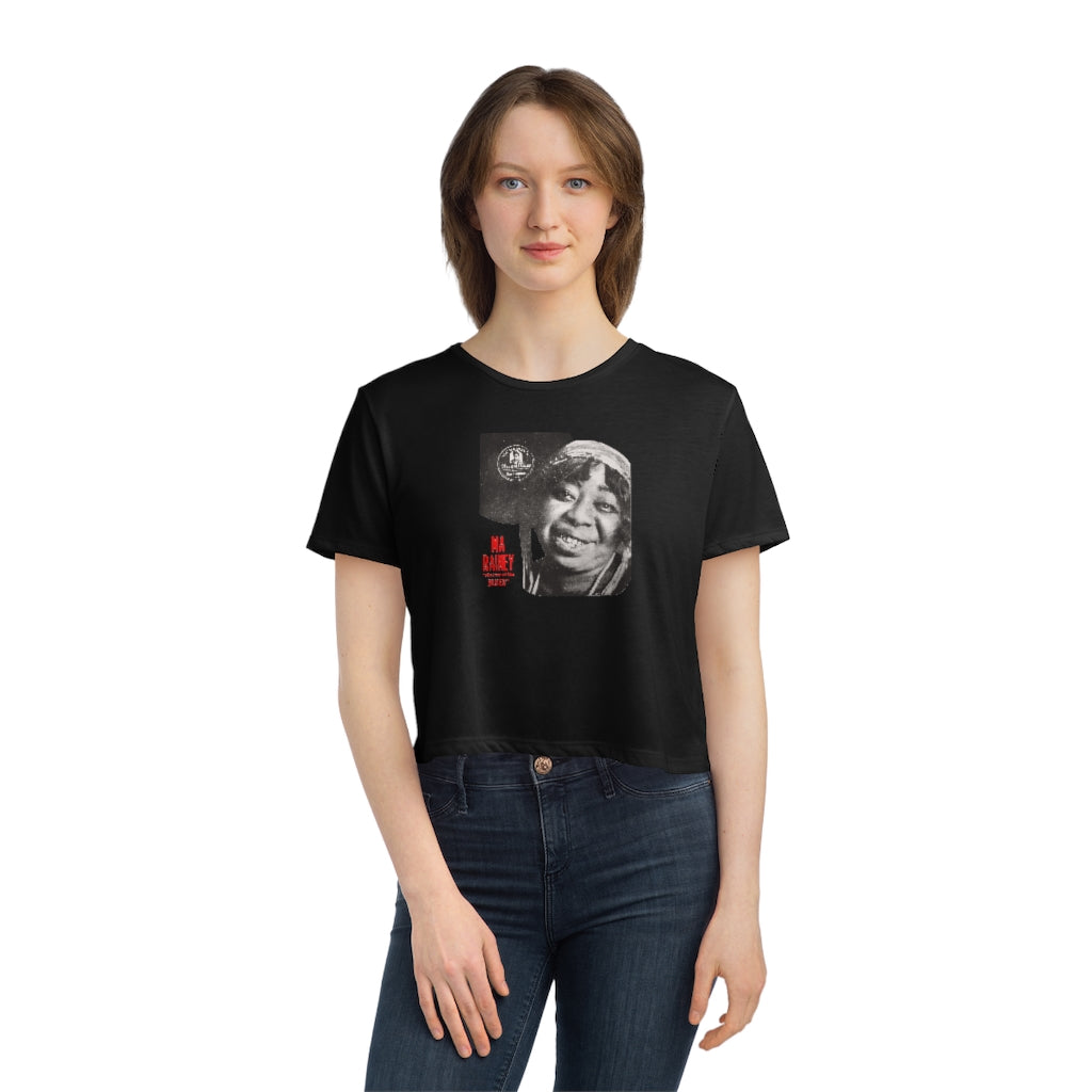 Ma Rainey - Women's Flowy Cropped Teeed Tee