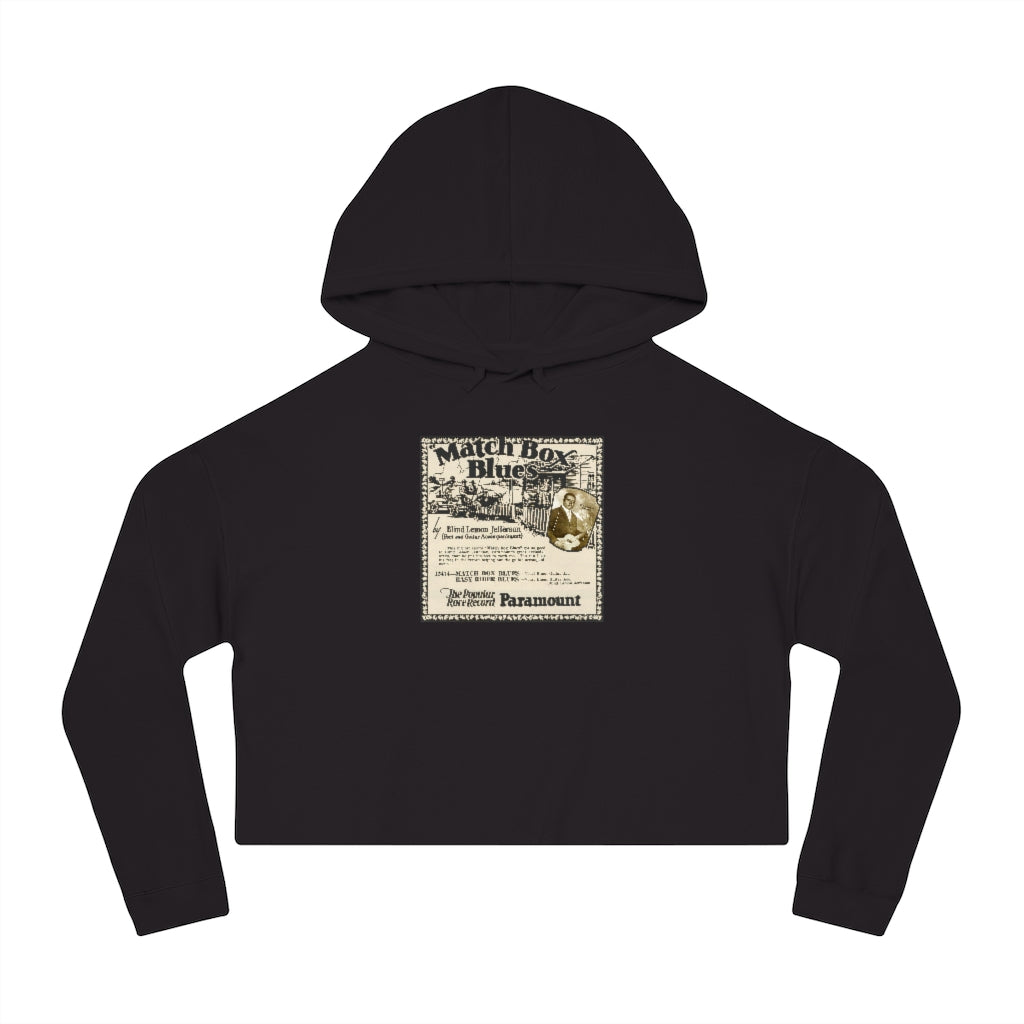 Blind Lemon Jefferson - Women's Cropped Hooded Sweatshirt