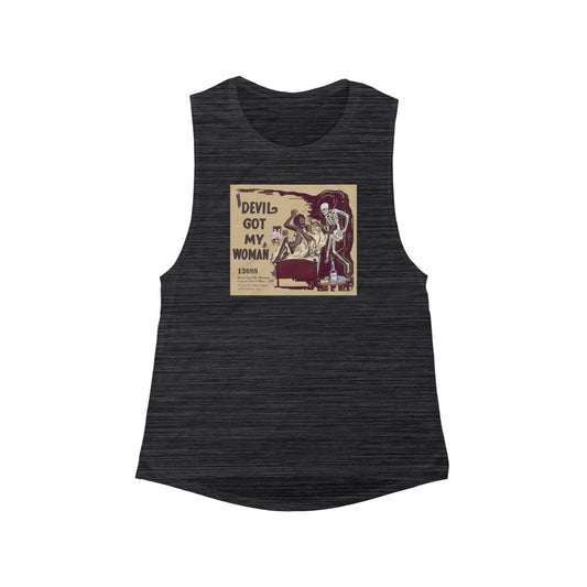 Skip James - Women's Flowy Scoop Muscle Tank