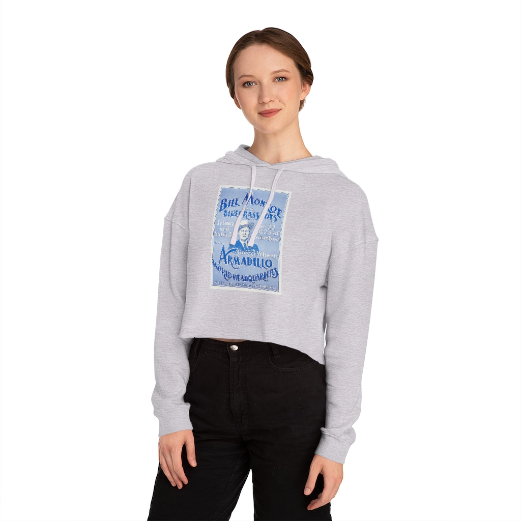 Bill Monroe - Women's Cropped Hooded Sweatshirt