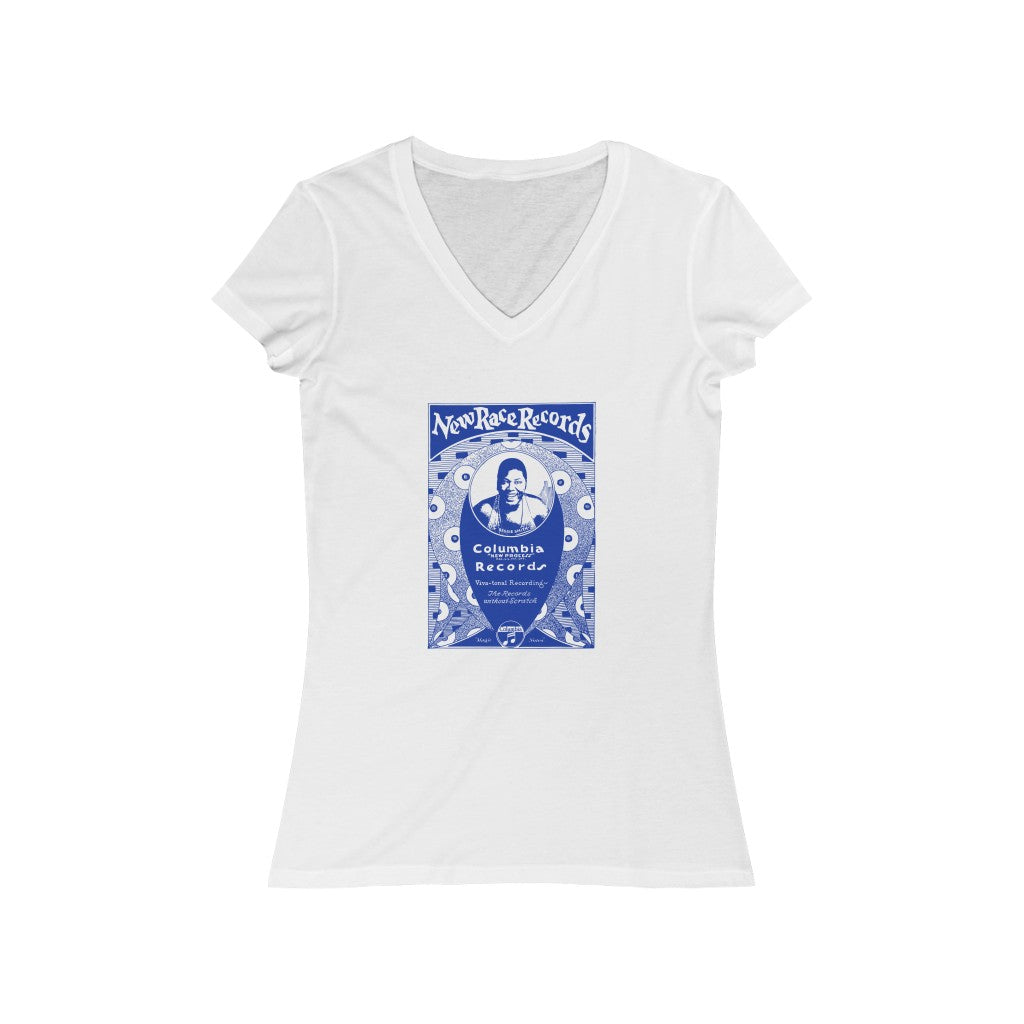 Bessie Smith - Women's Jersey Short Sleeve V-Neck Tee