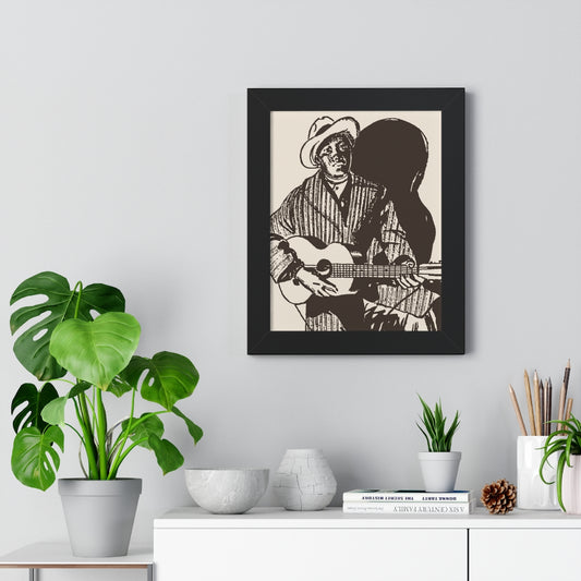 Skip James - Framed Vertical Poster