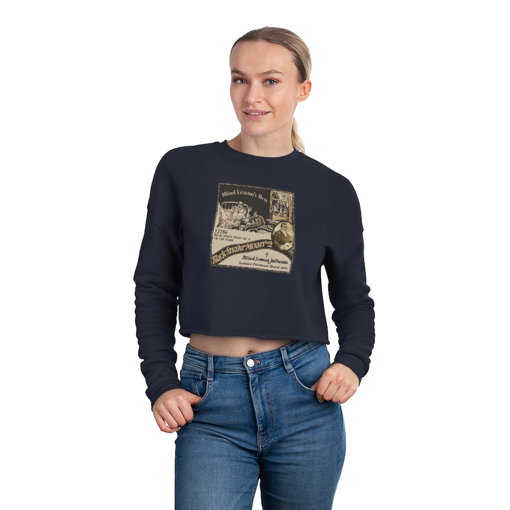 Blind Lemon Jefferson - Women's Cropped Sweatshirt