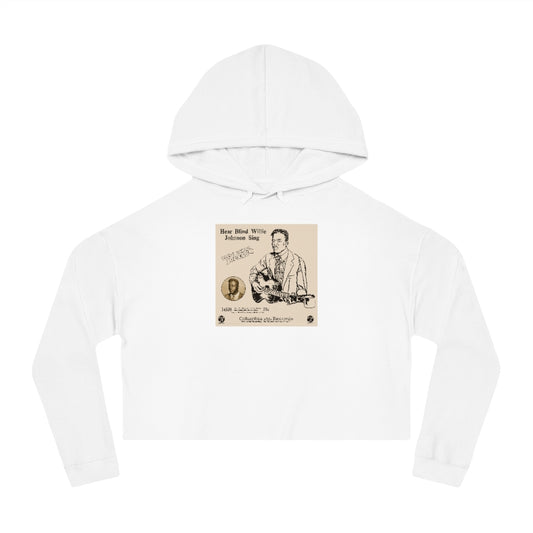 Blind Willie Johnson - Women's Cropped Hooded Sweatshirt