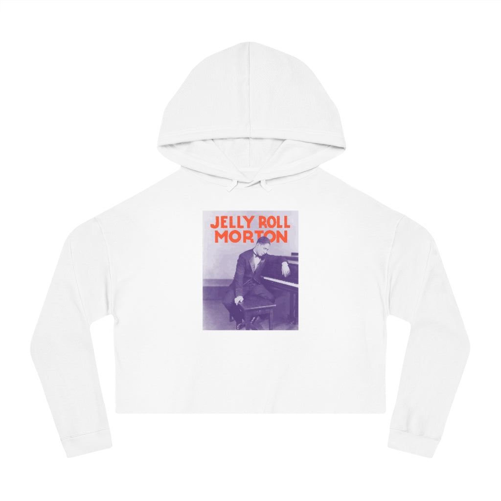 Jelly Roll Morton - Women's Cropped Hooded Sweatshirt