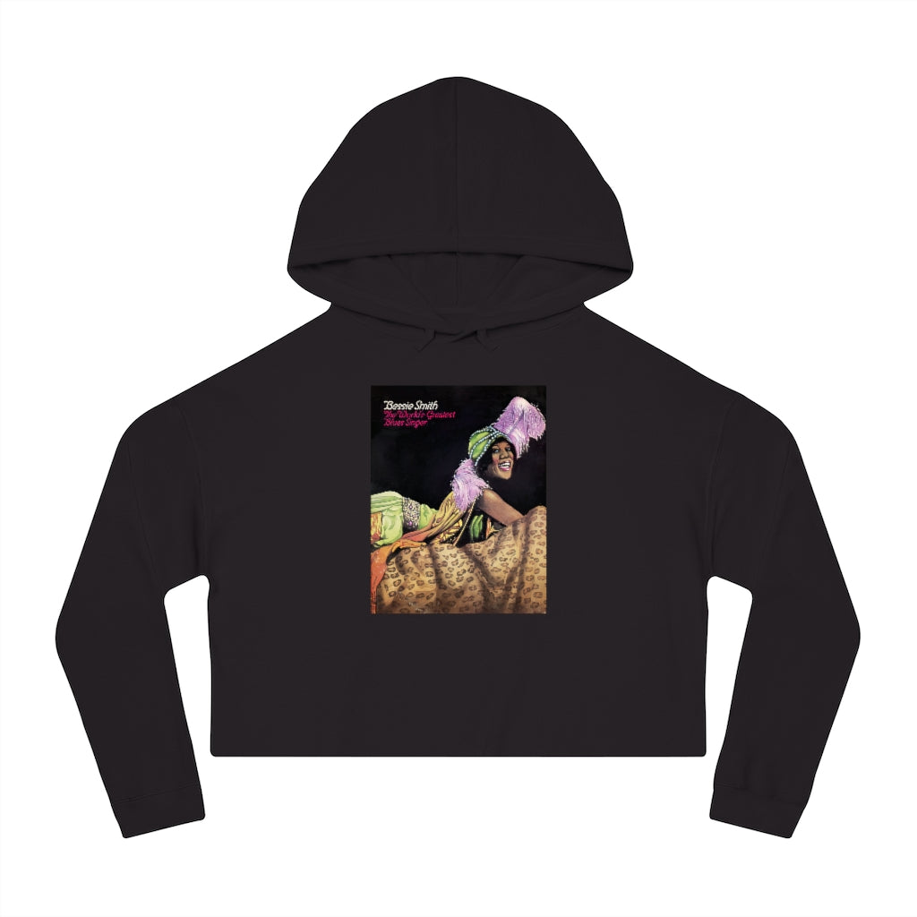 Bessie Smith - Women's Cropped Hooded Sweatshirt