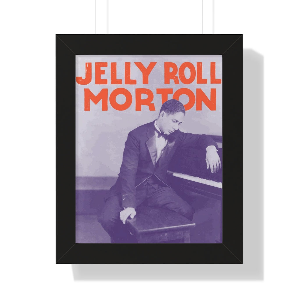 Jelly Roll Morton - Framed Vertical Poster