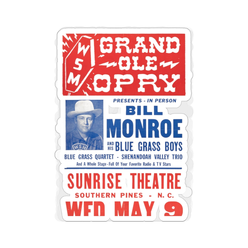 Bill Monroe - Die-Cut Stickers