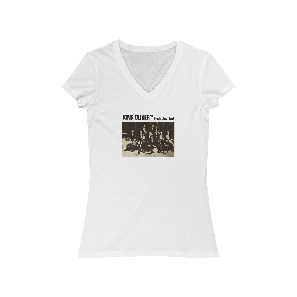 King Oliver - Women's Jersey Short Sleeve V-Neck Tee