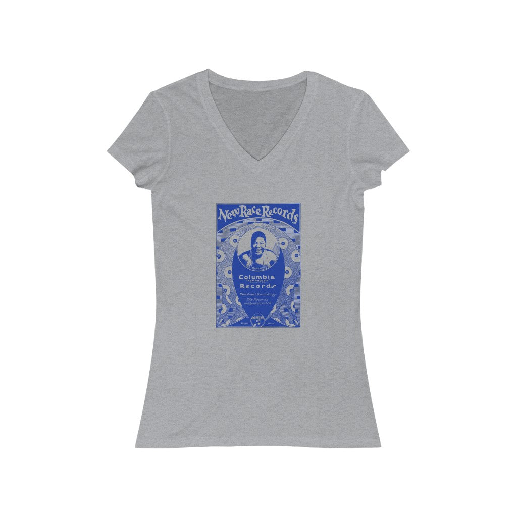 Bessie Smith - Women's Jersey Short Sleeve V-Neck Tee