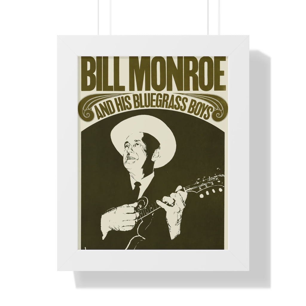 Bill Monroe - Framed Vertical Poster