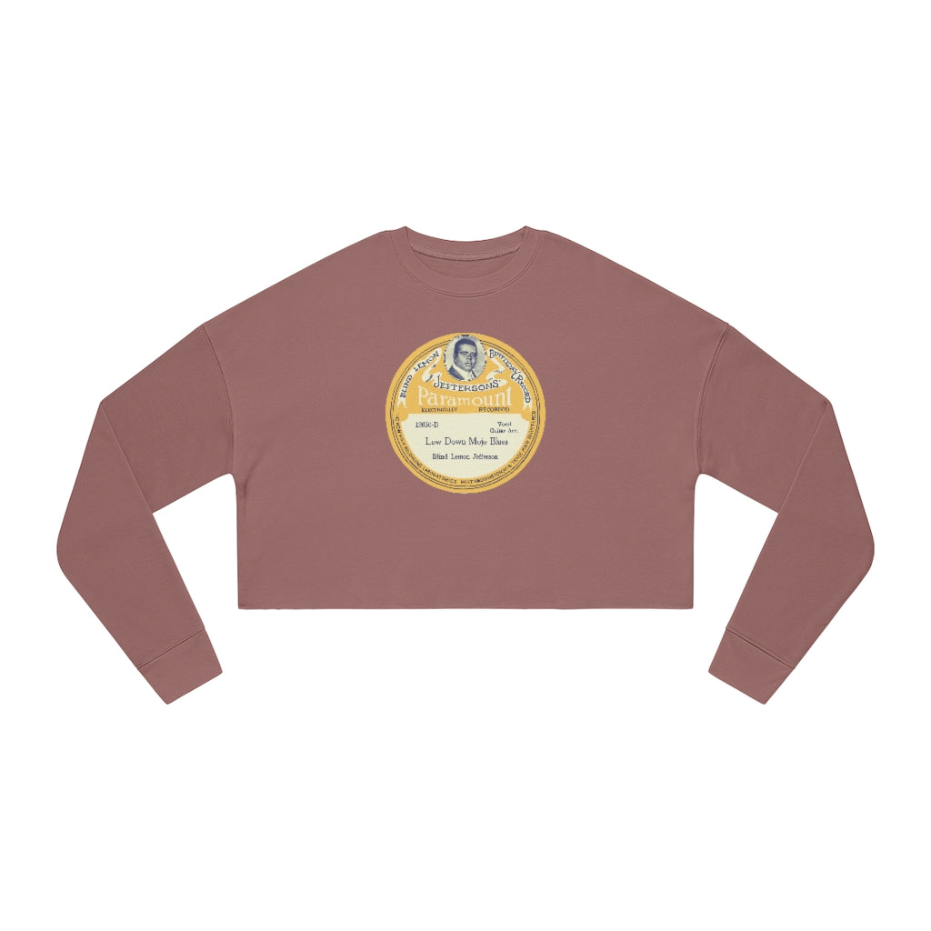 Blind Lemon Jefferson - Women's Cropped Sweatshirt