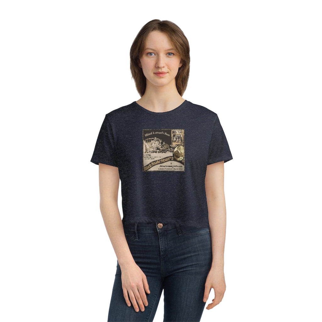 Blind Lemon Jefferson - Women's Flowy Cropped Teeed Tee