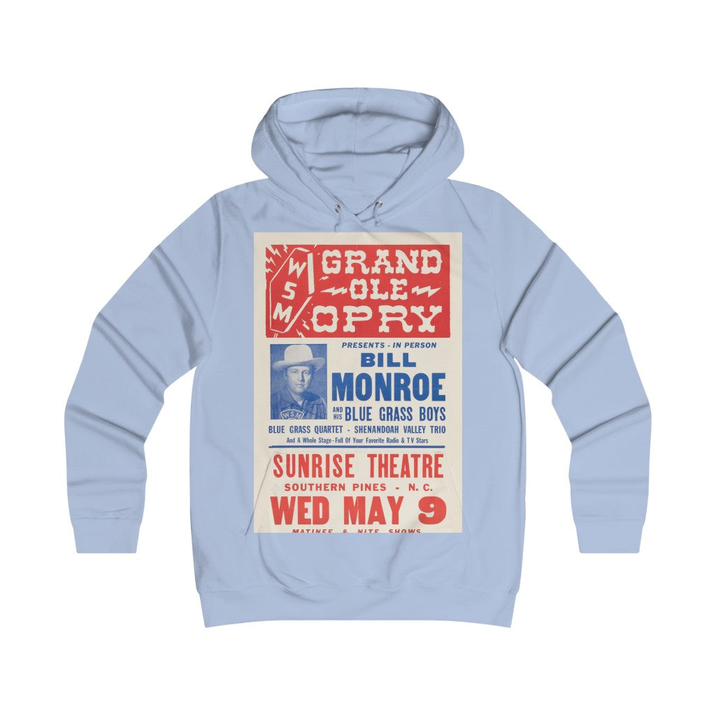 Bill Monroe - Girlie College Hoodie