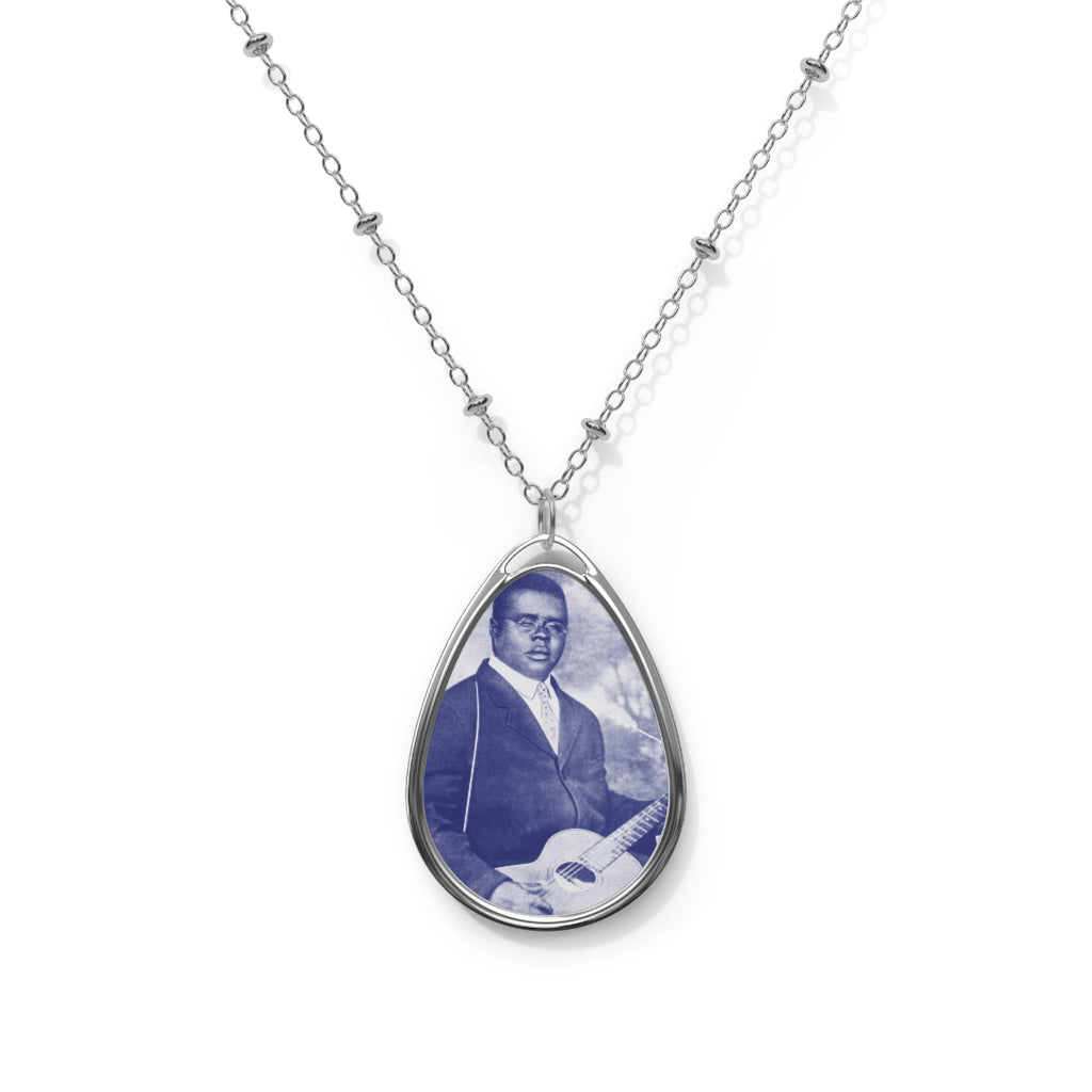 Blind Lemon Jefferson - Oval Necklace