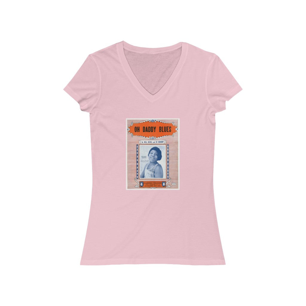 Bessie Smith - Women's Jersey Short Sleeve V-Neck Tee