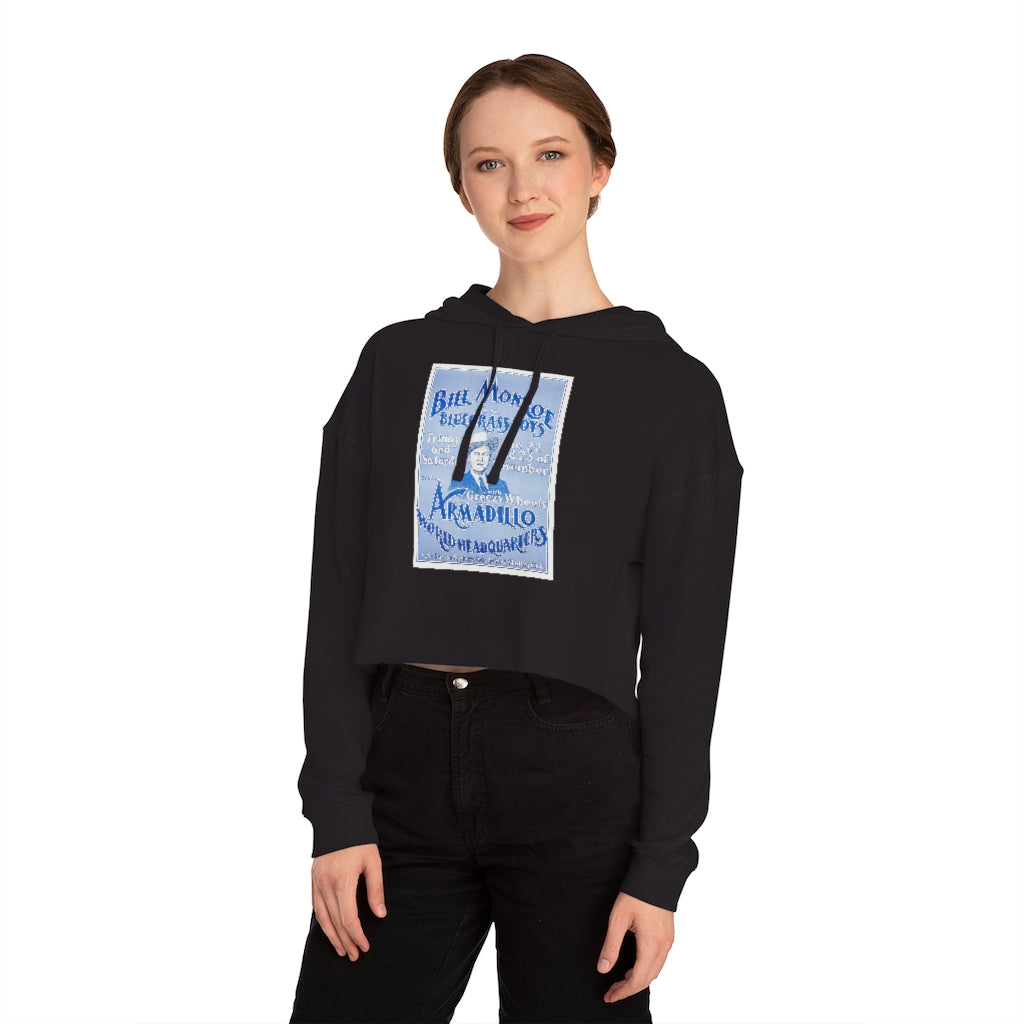 Bill Monroe - Women's Cropped Hooded Sweatshirt