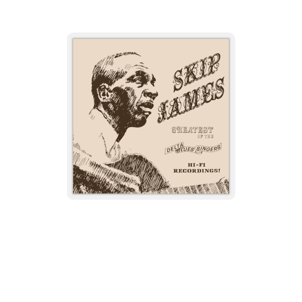 Skip James - Kiss-Cut Stickers