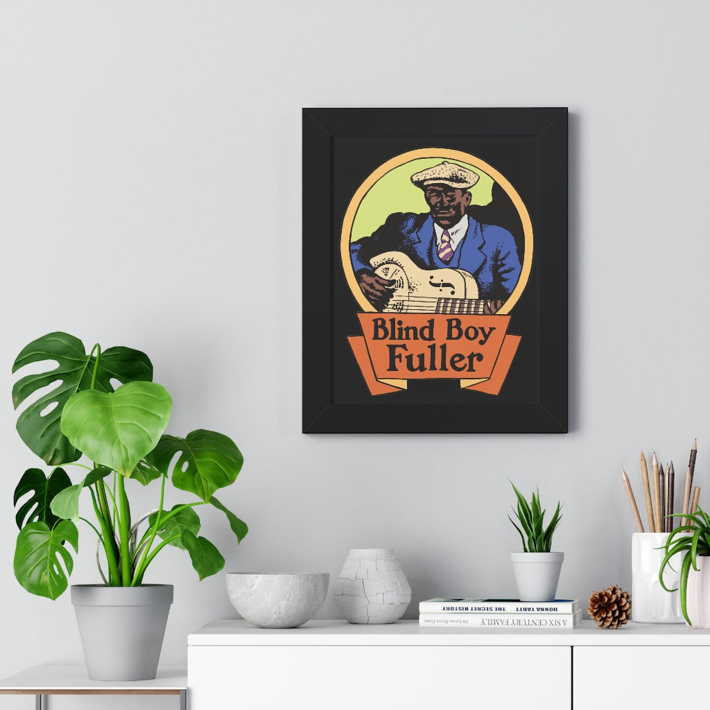 Blind Boy Fuller - Framed Vertical Poster