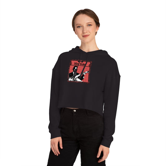 Blind Blake - Women's Cropped Hooded Sweatshirt