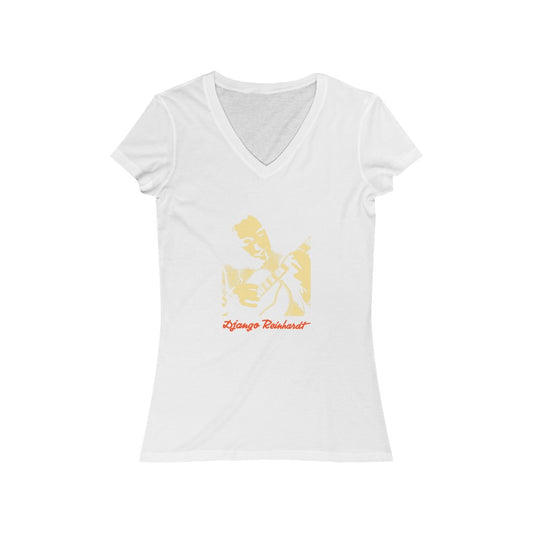 Django Reinhardt - Women's Jersey Short Sleeve V-Neck Tee