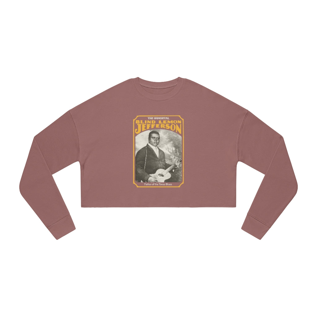 Blind Lemon Jefferson - Women's Cropped Sweatshirt