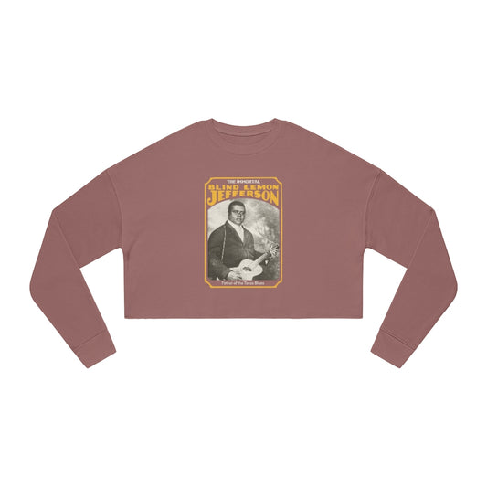 Blind Lemon Jefferson - Women's Cropped Sweatshirt