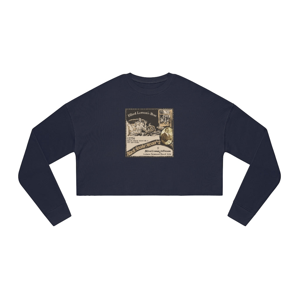 Blind Lemon Jefferson - Women's Cropped Sweatshirt