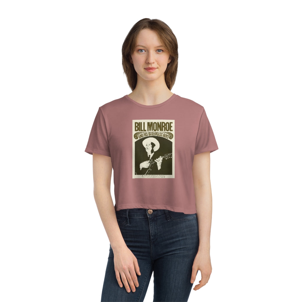 Bill Monroe - Women's Flowy Cropped Teeed Tee