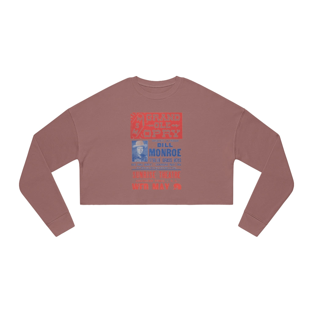 Bill Monroe - Women's Cropped Sweatshirt