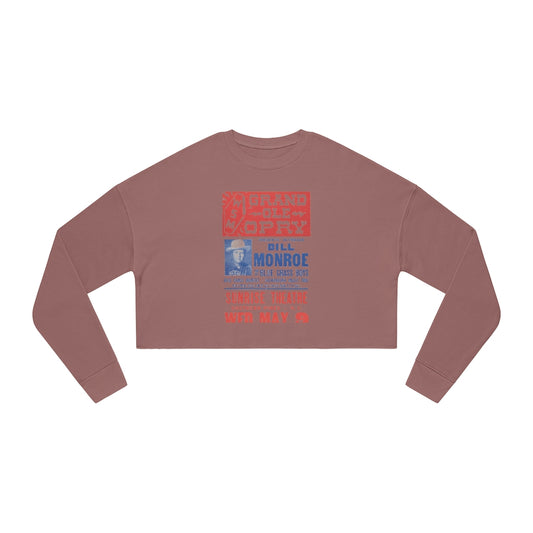 Bill Monroe - Women's Cropped Sweatshirt