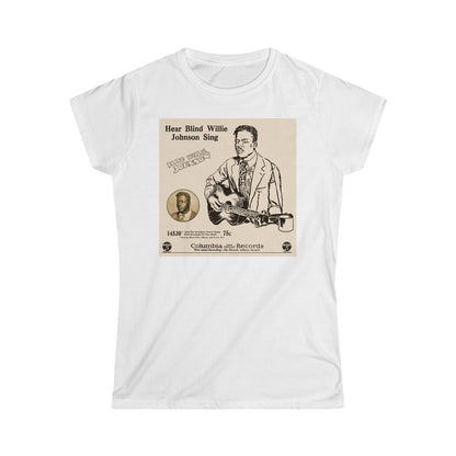 Blind Willie Johnson - Women's Softstyle Tee