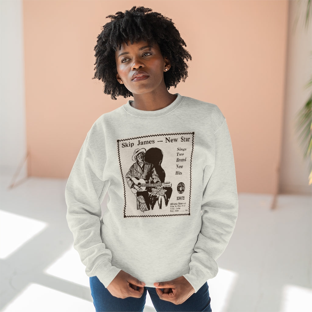 Skip James - Unisex Premium Crewneck Sweatshirt