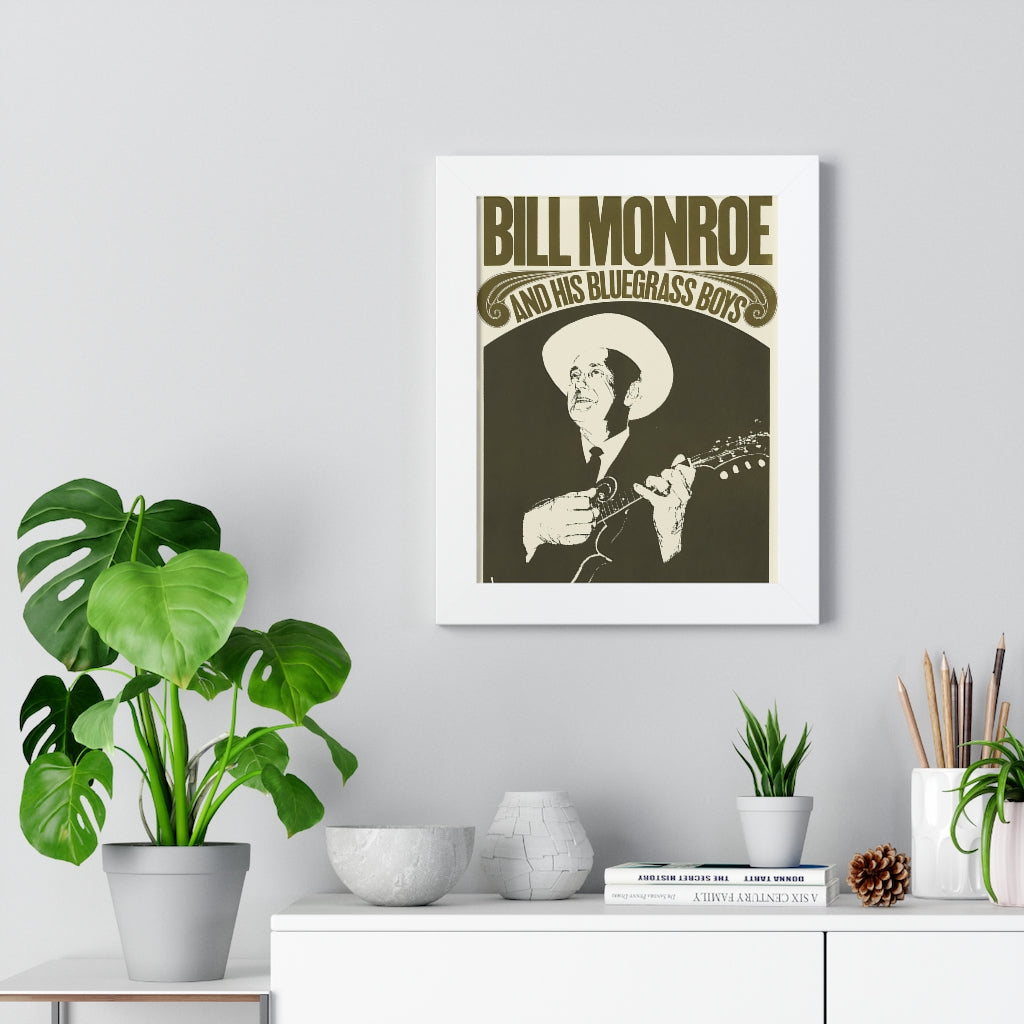 Bill Monroe - Framed Vertical Poster