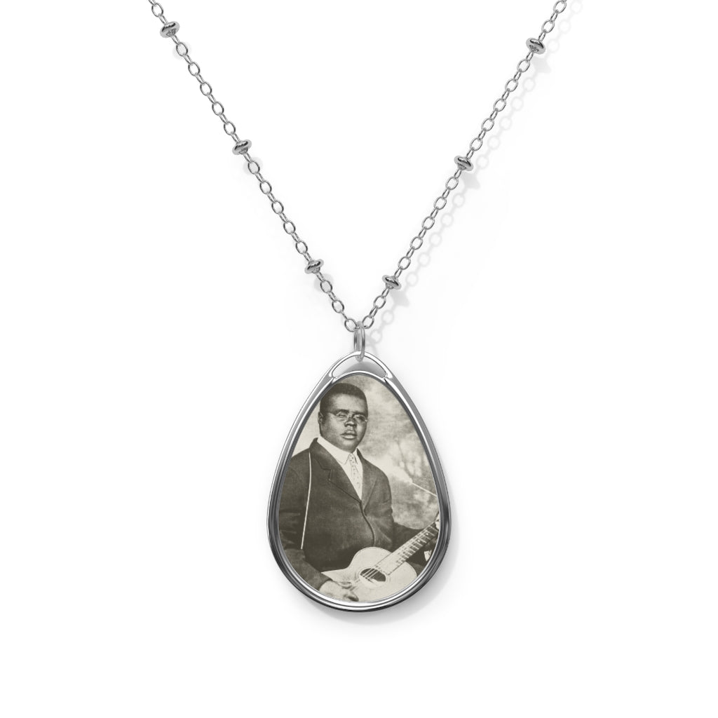 Blind Lemon Jefferson - Oval Necklace