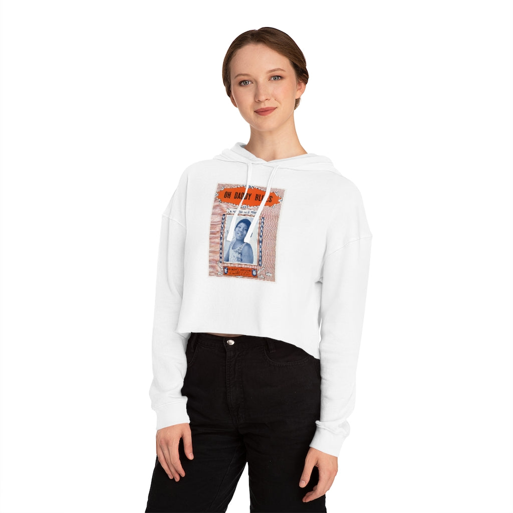 Bessie Smith - Women's Cropped Hooded Sweatshirt