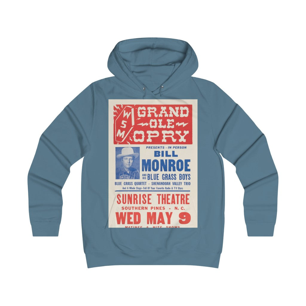 Bill Monroe - Girlie College Hoodie