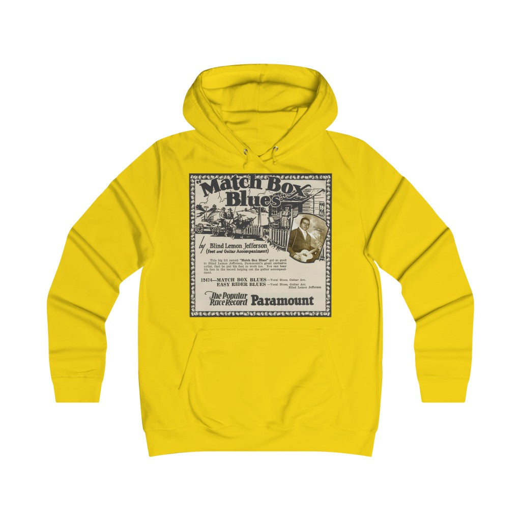 Blind Lemon Jefferson - Girlie College Hoodie