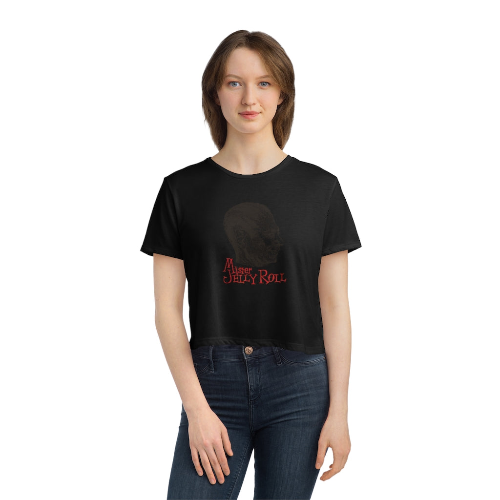 Jelly Roll Morton - Women's Flowy Cropped Teeed Tee