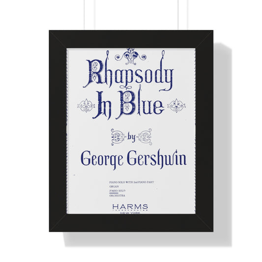 Gershwin - Framed Vertical Poster