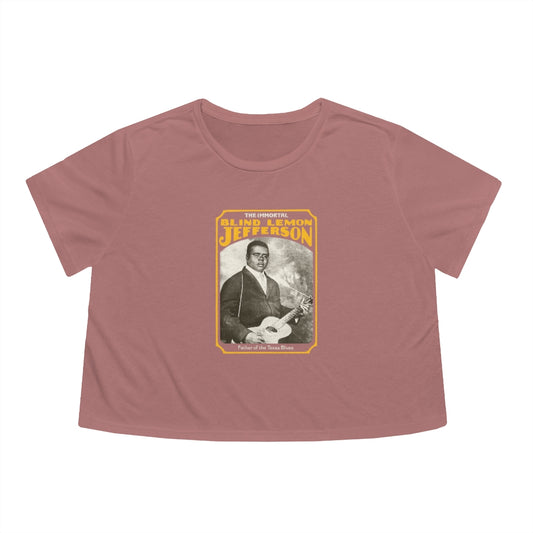 Blind Lemon Jefferson - Women's Flowy Cropped Teeed Tee