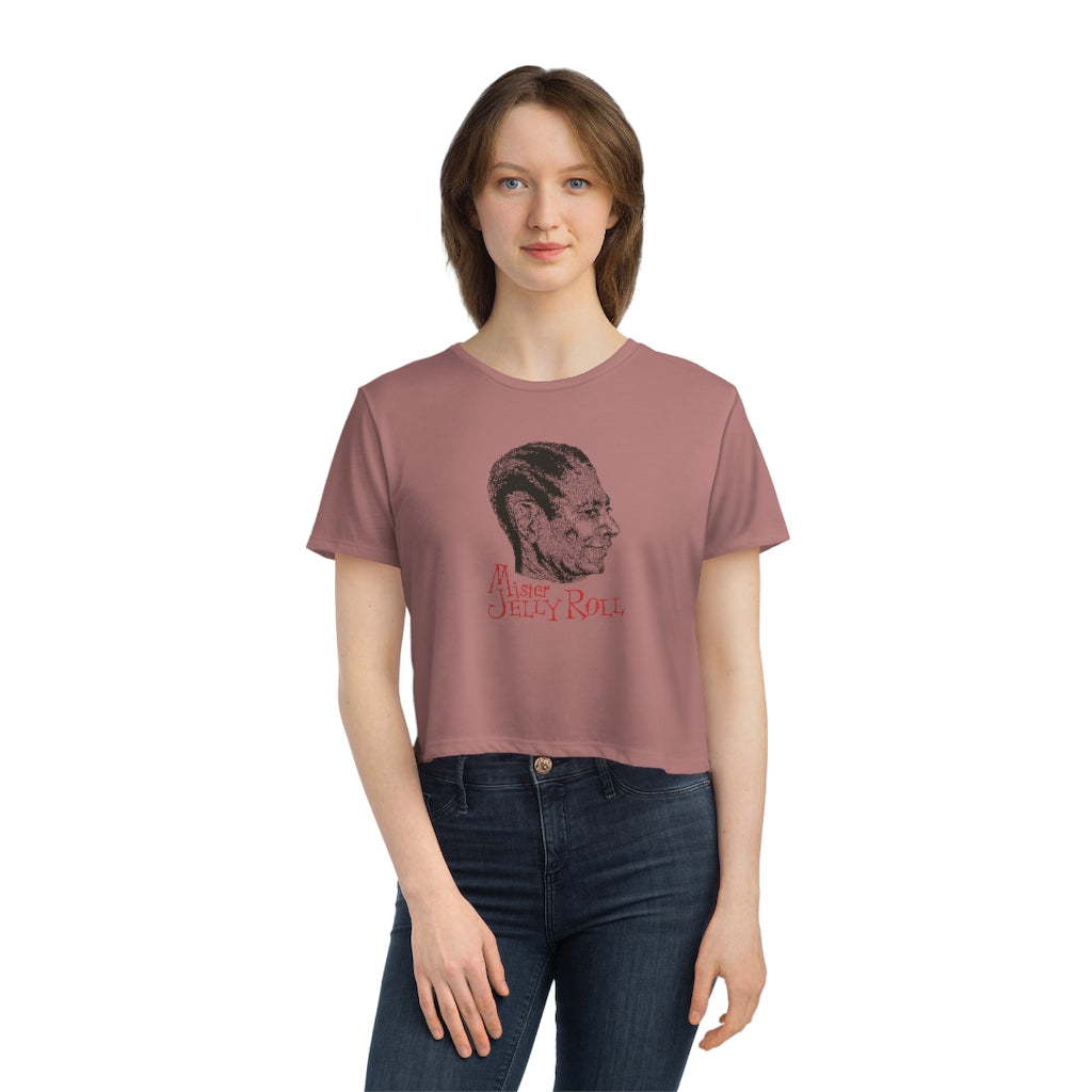 Jelly Roll Morton - Women's Flowy Cropped Teeed Tee