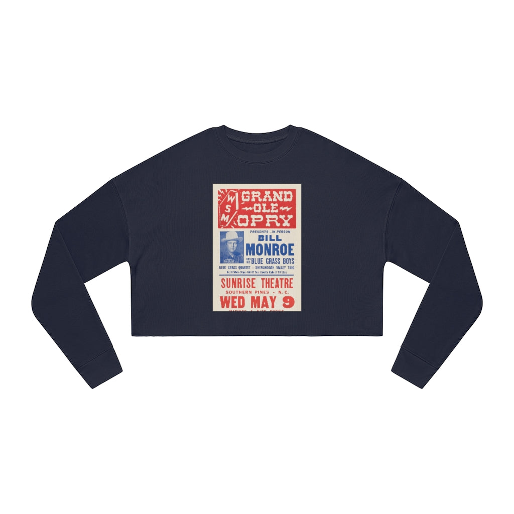 Bill Monroe - Women's Cropped Sweatshirt