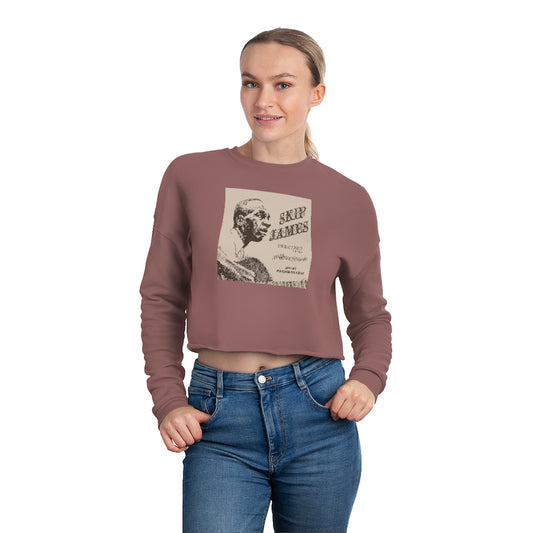 Skip James - Women's Cropped Sweatshirt