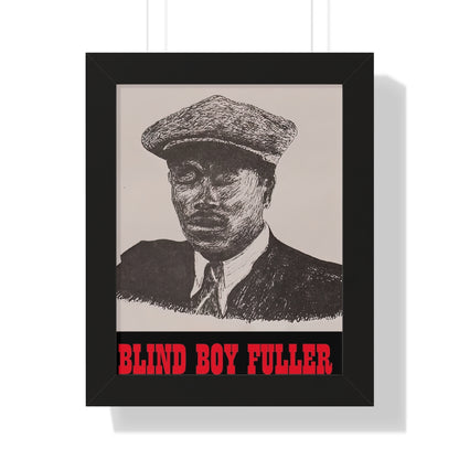 Blind Boy Fuller - Framed Vertical Poster