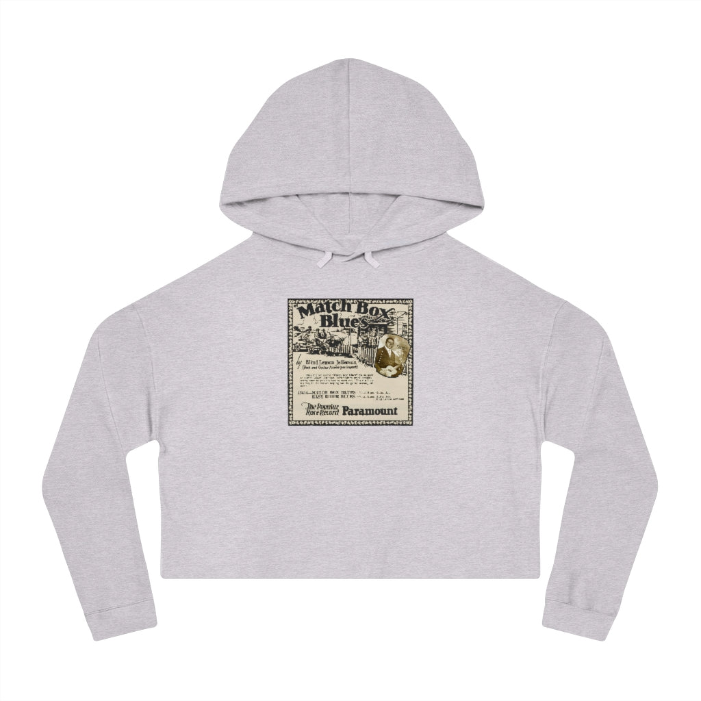 Blind Lemon Jefferson - Women's Cropped Hooded Sweatshirt