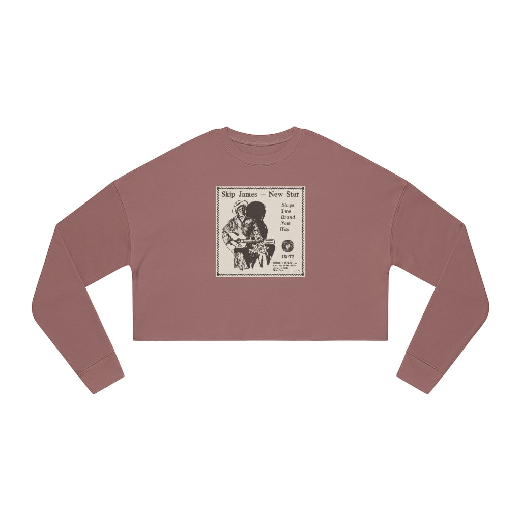 Skip James - Women's Cropped Sweatshirt