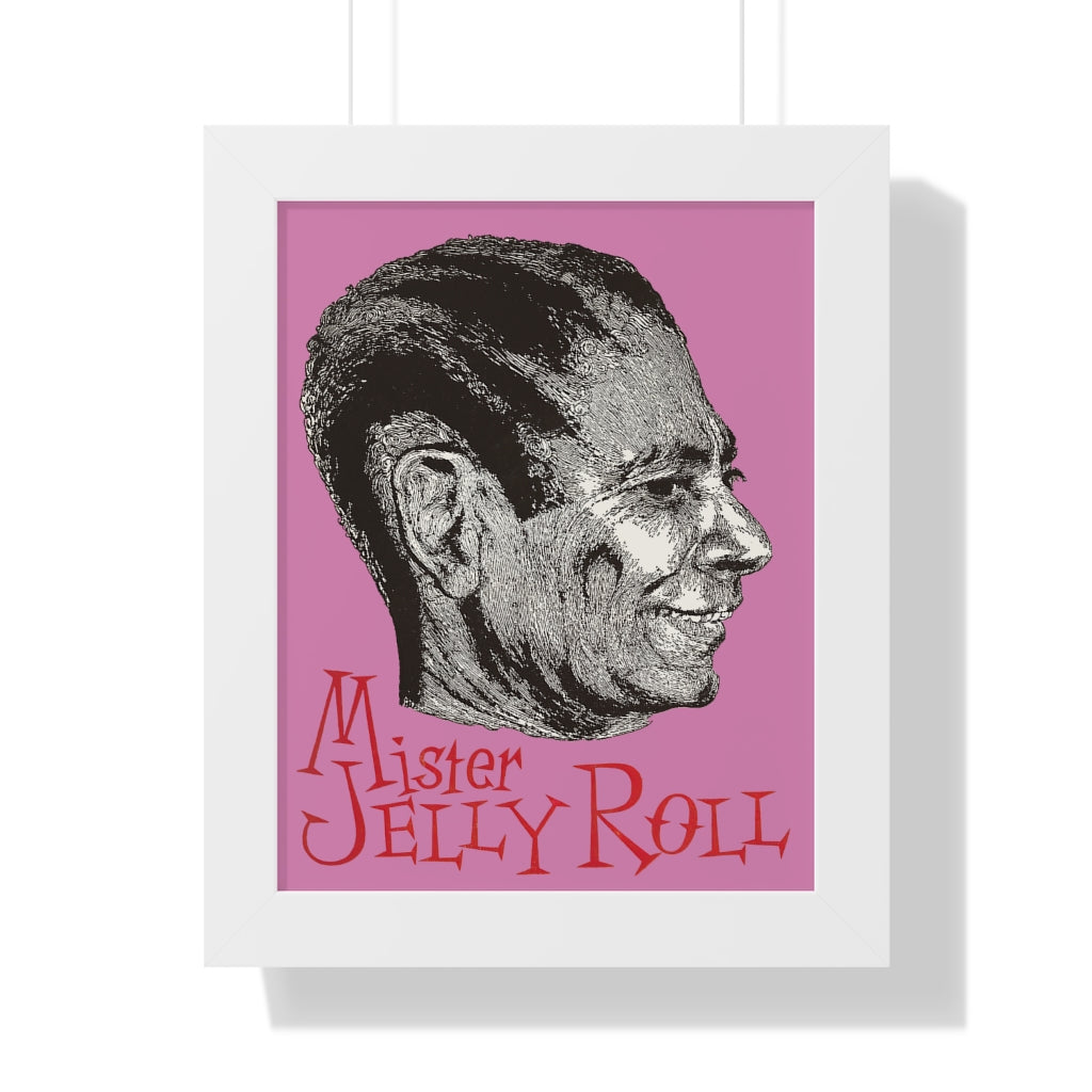 Jelly Roll Morton - Framed Vertical Poster